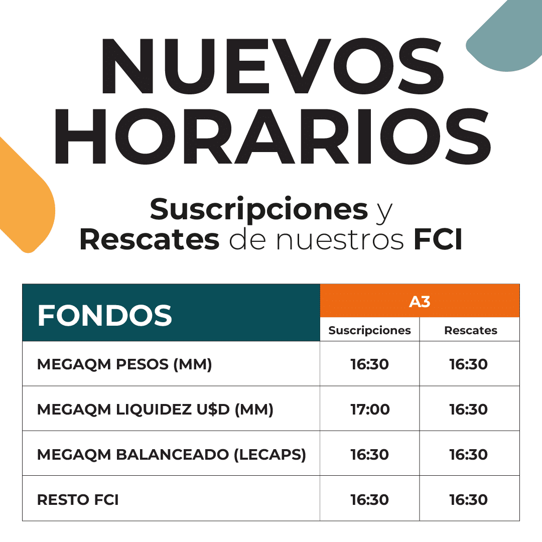 Hoarios de transferencias